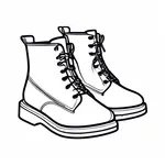 chunky-soled white boots image